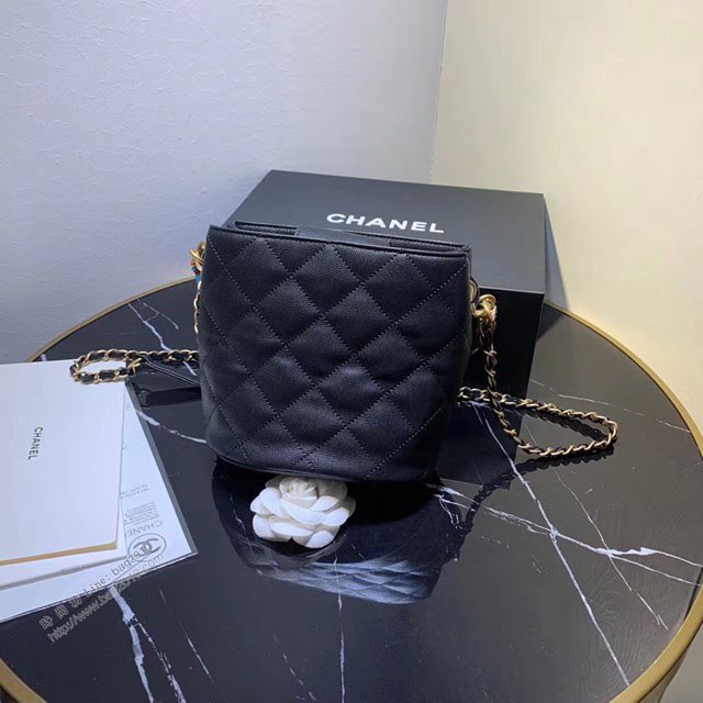 Chanel女包 香奈兒2020春夏新款 球紋牛皮 金扣 Chanel斜挎包 Chanel水桶包  djc3852